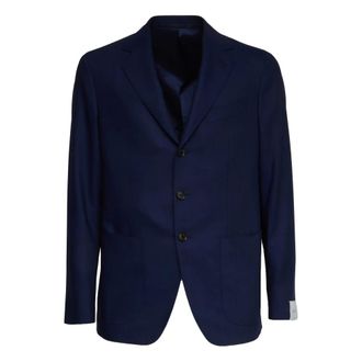 Caruso Blazers, male, Blue, Size: XL Monopetto 3 Bottoni Jacket