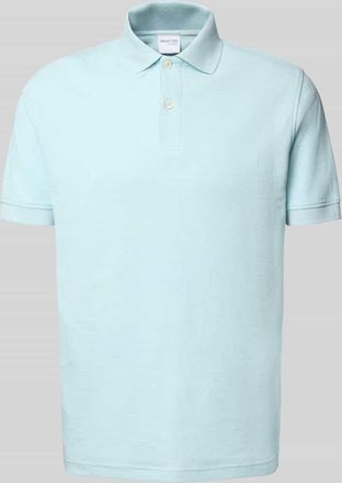 Selected Regular Fit Poloshirt aus Baumwoll-Mix Modell JASON in Hellblau, Größe XXL