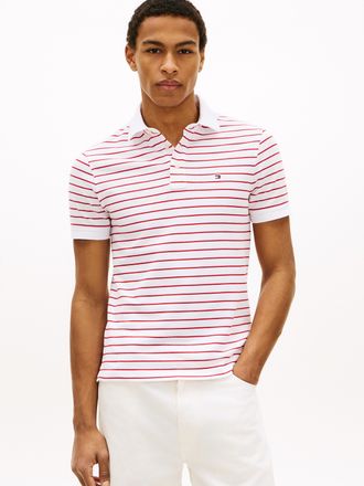 Tommy Hilfiger 1985 SLIM POLO Markenstickerei, aus Baumwoll-Piqu&eacute;