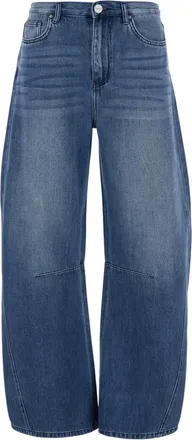 Pinko Pinko, Jeans, Dames, Blauw, W29, Katoen, Blauwe Jeans met Bleekeffect