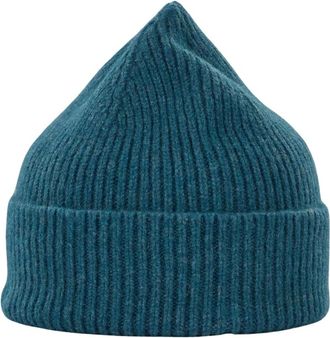 Le Bonnet Kwaliteit Angora Wol Beanie Hoed - unisex - Hoeden - Blauw - ONE Size - Wol - Accessoires