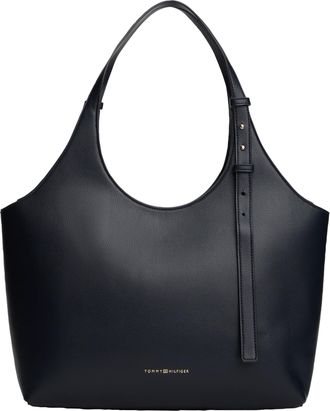 Tommy Hilfiger Womens Logo Tote,SPACE BLUE One Size