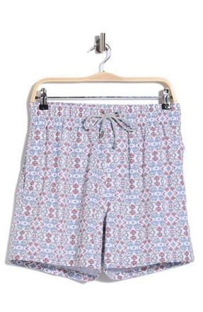 Vintage Summer Swimwear Tile Volley Swim Shorts in Brown at Nordstrom Rack, Size Xx-Large