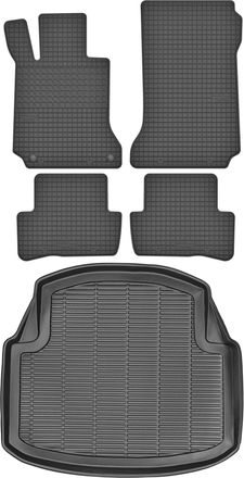 OEM Juego De Alfombrillas De Goma Para Coche Y Alfombrilla Para Maletero Para Mercedes Clase C Iii W204 Sed&aacute;n/limusina (2007-2014)