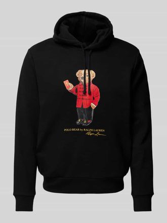 Polo Ralph Lauren Hoodie mit Polo Bear Print in BLACK, Größe S