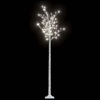 vidaXL &Aacute;rbol De Navidad Led Blanco Fr&iacute;o Sauce Interior Exterior 2,2 M Vidaxl