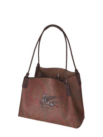 Etro Womens Tote Libra Brown Shoulder Bags