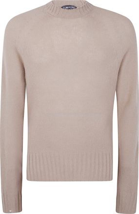 Tom Ford Sweater Seamless Brushed Cashmere Ls Crew Neck