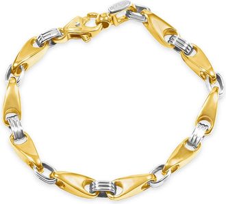 Pompeii3 Mens Link 14k Gold (48gram) or Platinum (77gram) 6.5mm Bracelet 8.5