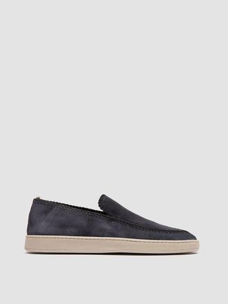 Officine Creative Herbie 011 Suede Loafers in Blue at Nordstrom, Size 44