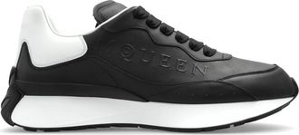 Alexander McQueen Sportschoenen met logo - Heren - Sneakers - Zwart - 42 1/2 EU - Leer - Schoenen