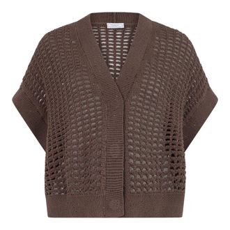 PESERICO Dames, Truien, Bruin, Maat: XL Katoen