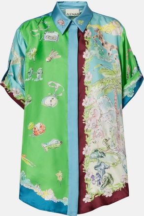 Alemais Alémais Camicia Daria in raso di seta