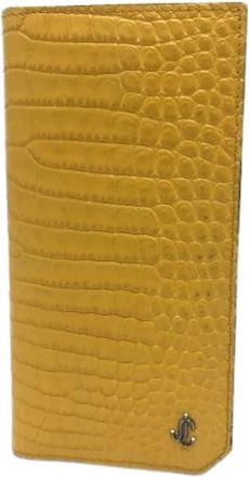 Jimmy Choo London Pre-owned Leren Portemonnee - Dames - Vintage Accessoires - Geel - ONE Size - Leer - Vintage