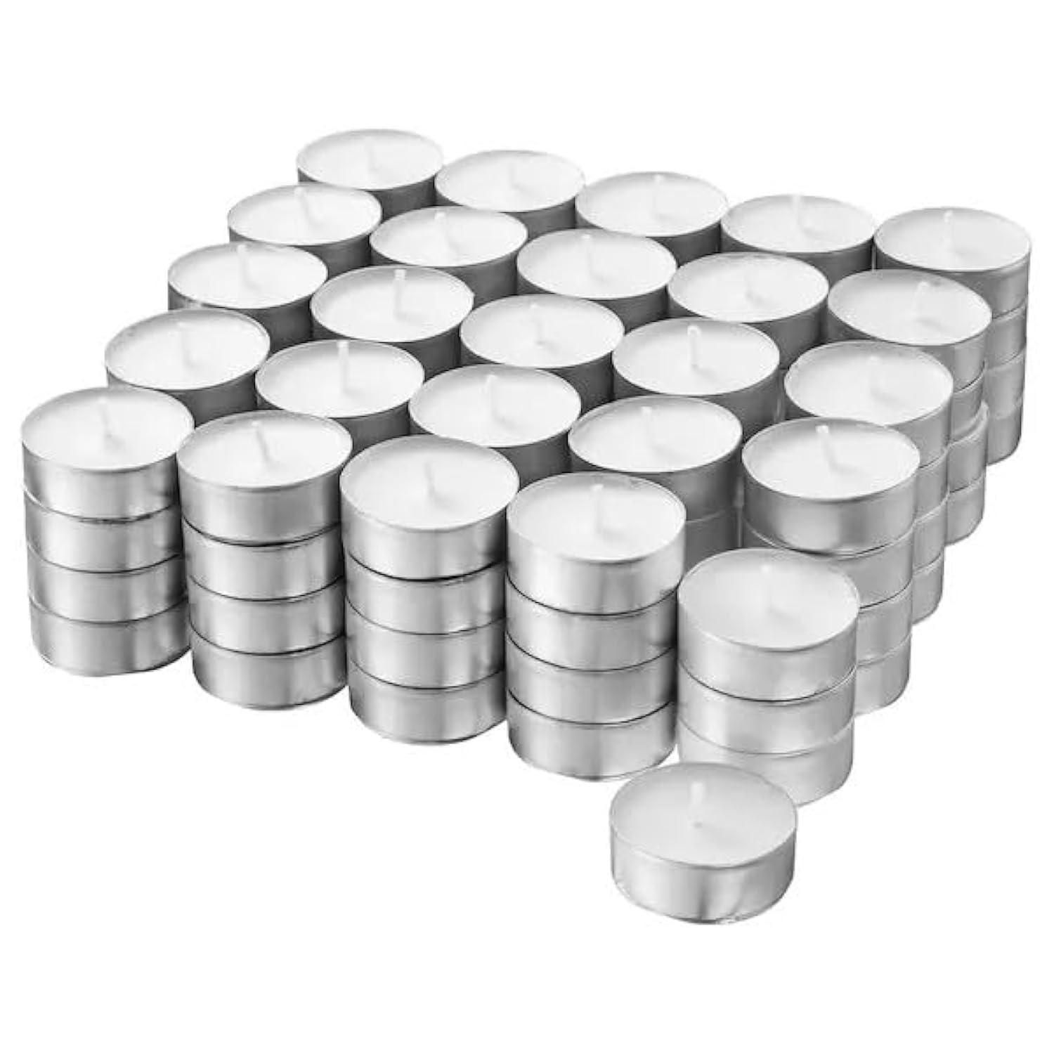 IKEA Hemsjo-Kerzen - weiße Stumpenkerzen - 4 Stück [2 Sets für insgesamt 8 Kerzen] ab 14,29 €