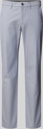 Christian Berg Regular Fit Chino mit Strukturmuster in Bleu, Gr&ouml;&szlig;e 31