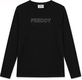 Freddy T-shirt manica lunga con logo in perline