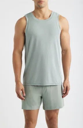 Zella Endurance Performance Tank in Green Slate at Nordstrom, Size Xx-Large