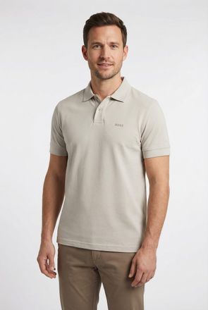 Boss Orange by Hugo Boss Poloshirt BOSS ORANGE Prime, Herren, Gr. 4XL, open grau070, Jersey, Obermaterial: 100% Baumwolle, regular fit h&uuml;ftlang, hoch geschlossener Ausschnitt,