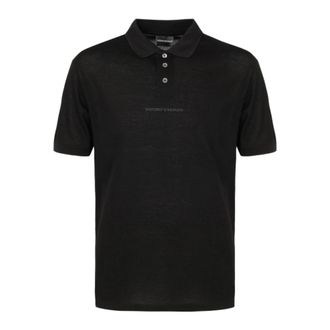 Emporio Armani Zwart Polo Shirt 3R1F731Jtkz 0999 - Heren - Polos - Zwart - XL - Tops