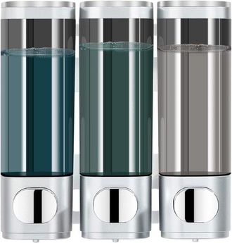 OEM Dispensador De Champ&uacute;/jab&oacute;n De Dos Piezas - Recargable - Gran Capacidad - 350 Ml - Montaje En Pared - Tipo L&iacute;quido/gel - Dispensador Manual Con Bomba 
