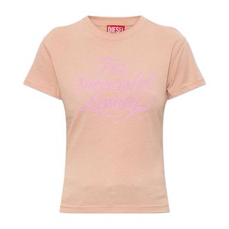 Diesel Dames, Tops, Roze, Maat: XL Katoen