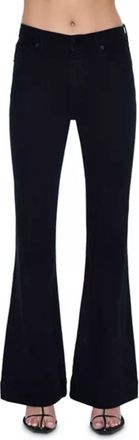 Pistola Denim Kinsley Mid Rise Ultra Flare Pants In Noir
