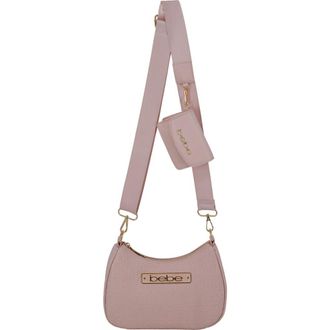 Bebe Thea Crossbody Bag with Pouch in Powder Pink at Nordstrom Rack