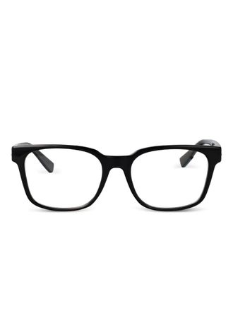 Lacoste rectangle-frame glasses - men - Acetate - 54 - Black