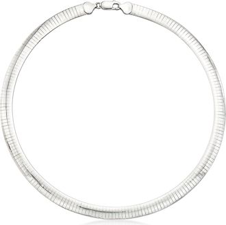 Ross-Simons Italian 8mm Sterling Silver Omega Necklace