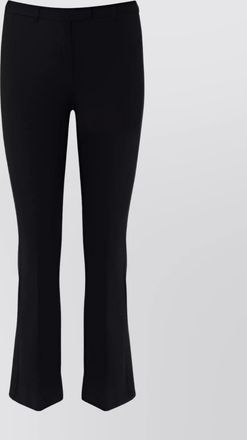 Max Mara slim fit stretch fabric trousers with belt loops