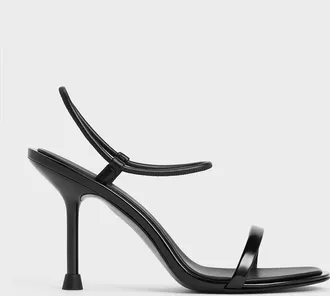 Charles & Keith Stiletto-Heel Ankle-Strap Pumps