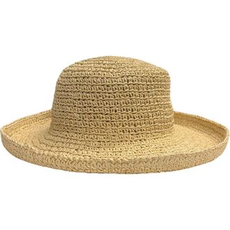 MARCUS ADLER Straw Sun Hat in Natural at Nordstrom Rack