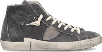 Philippe Model Prsx Tennis - Heren - Sneakers - Grijs - 40 EU - Katoen - Schoenen