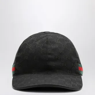 Gucci Black baseball cap with GG motif