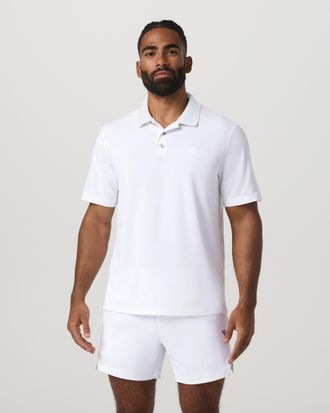 Vuori Clothing Short Sleeve Gamepoint Polo 2.0 | White Non Tipped | Medium