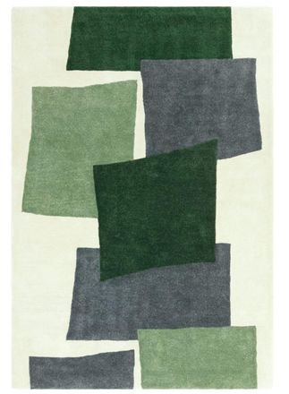 Novatrend Alfombra moderna tufted a mano verde 160x230 cm