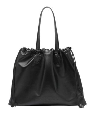 Jimmy Choo London Black Drawstring Tote Bag