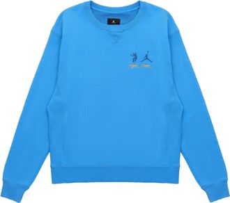Nike Jordan Air Jordan x union Crossover SS22 Logo Solid Color Sleeve Sports Round Neck Asia Edition Blue DJ9523-483