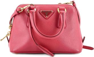Prada Promenade Bag Saffiano Leather Mini crossbody bag - Roze