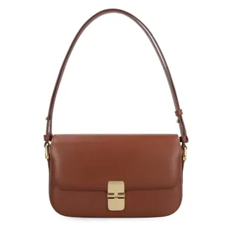 A.P.C. Shoulder Bags, female, Brown, Size: ONE SIZE Grace Baguette Bag