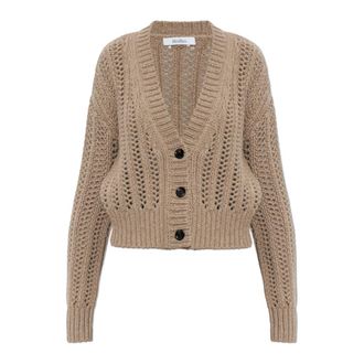 Max Mara Cardigan de Cachemira Zaino - Knitwear - Mujer - Beige - L