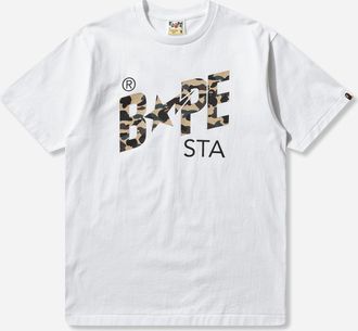 A Bathing Ape Men s 1st Camo Bape Sta T-Shirt White