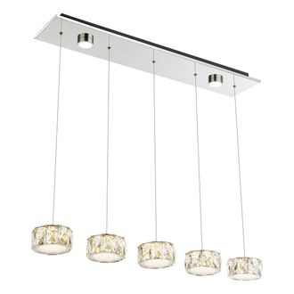 Globo Lighting Lampada A Sospensione - Amur - Cromo - Metallo - Grande - Globo