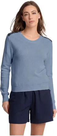 Kocca Truien & Vesten, Dames, Blauw, XS, Katoen, Sweater Naum