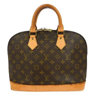 Louis Vuitton Alma Handbag Monogram Canvas Brown Canvas Handbag (Pre-Owned)