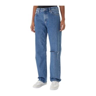 Calvin Klein Jeans, Dames, Blauw, W27, Katoen, EU 90s Straight Jeans