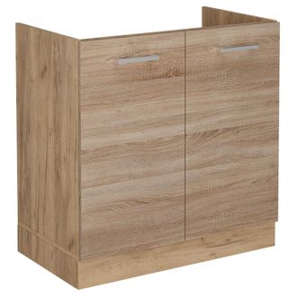 Vicco Mobile lavello cucina R-Line, Sonoma, 80 cm senza piano di lavoro, Vicco