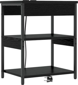 vidaXL Armario de Noche Roble negro 41 x 31 x 51 cm Vidaxl