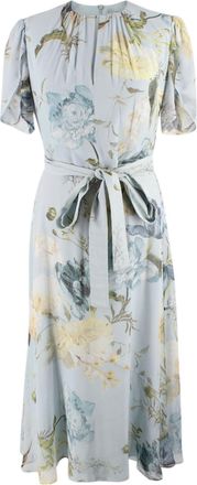 Erdem Laurelle Floral Silk Midi Dress Size S